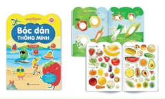 Combo 6 quyển Bóc dán thông minh song ngữ Việt Anh dành cho trẻ từ 2-6 tuổi