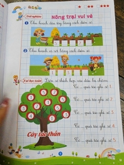 Vở ôli toán tư duy tiền tiểu học cho trẻ từ 5-6 tuổi (Bìa xanh)