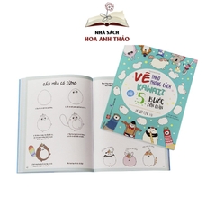 Combo 2 Sách Vẽ theo phong cách kawaii với 5 bước đơn giản