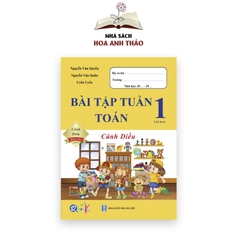Combo 2 Sách - Bài tập tuần toán và tiếng việt lớp 1 học kỳ 2 Cánh diều