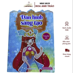 Combo 6 Sách Dán Hình Sáng Tạo Trang Phục Công Chúa Cho Bé Gái