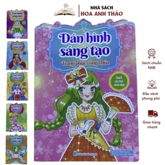 Combo 6 Sách Dán Hình Sáng Tạo Trang Phục Công Chúa Cho Bé Gái