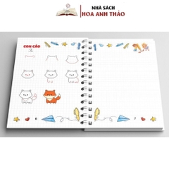 Sách Bé Vẽ Như Thế Nào? - Vở Caro Giúp Bé Vẽ Đẹp - Các Bước Vẽ Cơ Bản