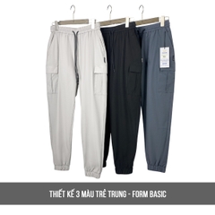 Quần Jogger Nữ Túi Hộp dáng ống rộng thể thao chất liệu gió 2 lớp cao cấp QJ013