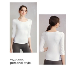 Áo yoga dài tay liền bra - PYMAT035