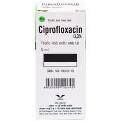 Ciprofloxacin 0,3% 5ml - Bidiphar