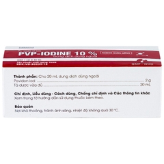 PVP iodin 10% 20ml K/336 lọ danson