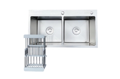 Chậu rửa  2 hộc đều 304 dài 1000m