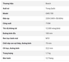 Máy mài Bosch