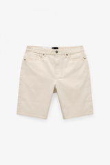 Quần Short Jean Nam Trơn Form Straight Slim
