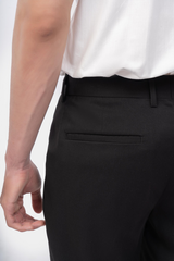 Quần Vải Nam Form Slim Crop Âu