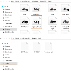 Làm thế nào để nhập phông chữ vào Ezcad2?