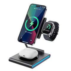 DOCK SẠC KHÔNG DÂY 3 IN 1 WIWU GEEK WIRELESS CHARGER WI-W023 15W