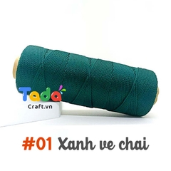 Sợi dệt trơn 2mm Craft Yarn 125g
