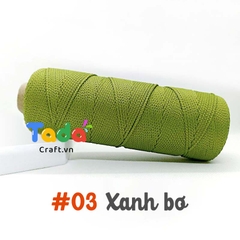 Sợi dệt trơn 2mm Craft Yarn 125g