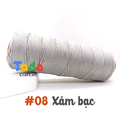 Sợi dệt trơn 2mm Craft Yarn 125g