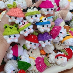 Móc khóa bé nấm handmade