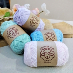 Sợi Cotton Gai 3mm Woolies 100g | Tada Craft