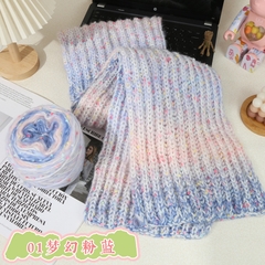 Len Pompom mix cầu vồng 150g | Tada Craft