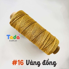 Sợi dệt ống kim tuyến tròn 2mm 125g | Tada Craft