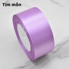 Cuộn ruy băng lụa trơn (bản 4cm)