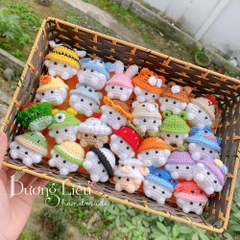 Móc khóa bé nấm handmade