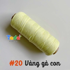 Sợi dệt ống kim tuyến tròn 2mm 125g | Tada Craft