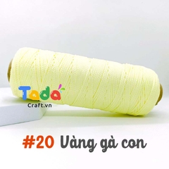 Sợi dệt trơn 2mm Craft Yarn 125g
