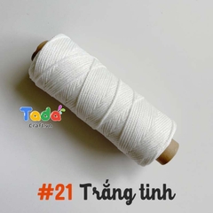 Sợi dệt ống kim tuyến tròn 2mm 125g | Tada Craft