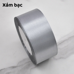 Cuộn ruy băng lụa trơn (bản 4cm)