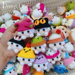 Móc khóa bé nấm handmade
