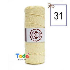Sợi dệt trơn con cừu Woolies 2mm | Tada Craft