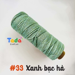 Sợi dệt ống kim tuyến tròn 2mm 125g | Tada Craft