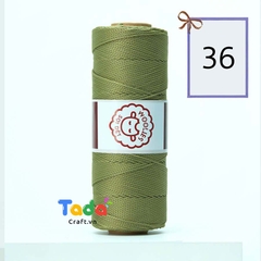 Sợi dệt trơn con cừu Woolies 2mm | Tada Craft