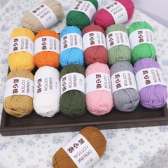 Sợi vải bông Geniune 4mm 50g | Tada Craft