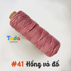 Sợi dệt ống kim tuyến tròn 2mm 125g | Tada Craft
