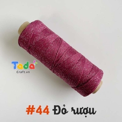 Sợi dệt ống kim tuyến tròn 2mm 125g | Tada Craft