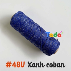 Sợi dệt ống kim tuyến tròn 2mm 125g | Tada Craft