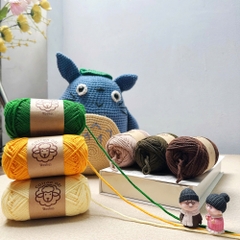 Sợi Cotton Gai 3mm Woolies 100g | Tada Craft