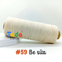 Sợi dệt trơn 2mm Craft Yarn 125g