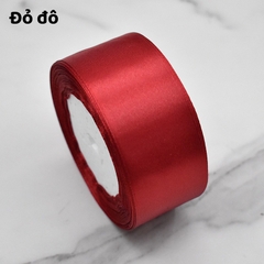 Cuộn ruy băng lụa trơn (bản 4cm)