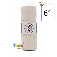 Sợi dệt trơn con cừu Woolies 2mm | Tada Craft