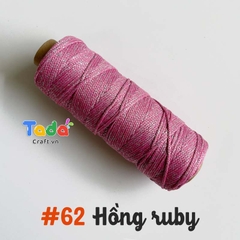 Sợi dệt ống kim tuyến tròn 2mm 125g | Tada Craft