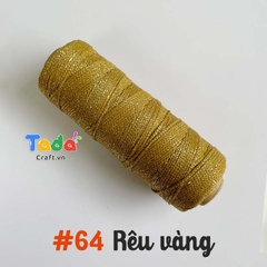 Sợi dệt ống kim tuyến tròn 2mm 125g | Tada Craft