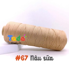 Sợi dệt trơn 2mm Craft Yarn 125g