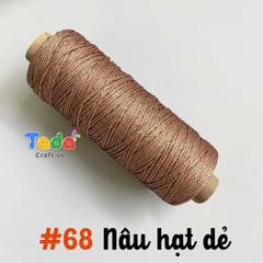 Sợi dệt ống kim tuyến tròn 2mm 125g | Tada Craft