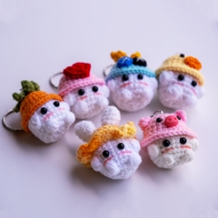 Móc khóa bé nấm handmade