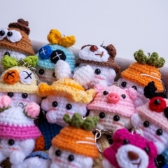 Móc khóa bé nấm handmade