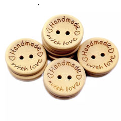 (10 cái) Nút Gỗ Handmade