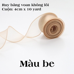 Cuộn ruy băng voan không lõi dài 5m | Tada Craft